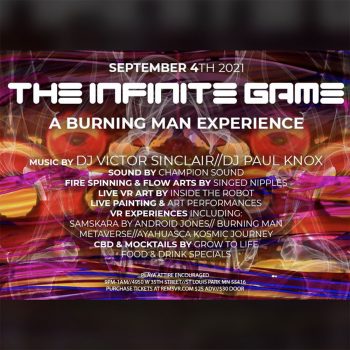 Infinite Game VR Event September 4 2021 Cover Art